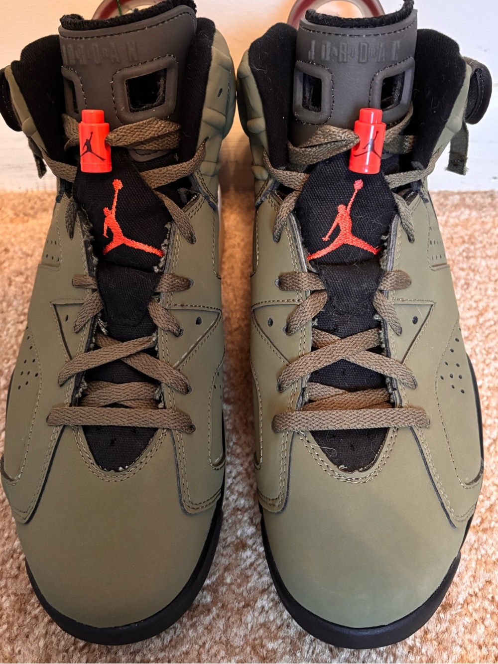 *AUTHENTIC* Air Jordan 6 Retro x Travis Scott 'Olive' Sneaker
